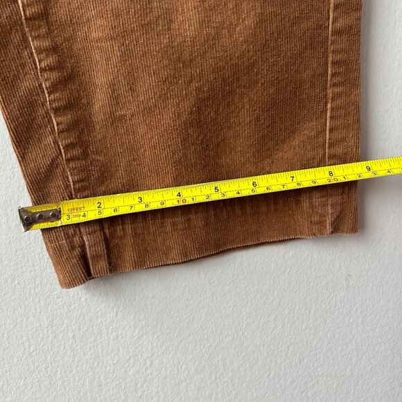 Everlane Corduroy Wide Leg Pants Size 0 Brown High Rise Organic Cotton Womens - Picture 4 of 9